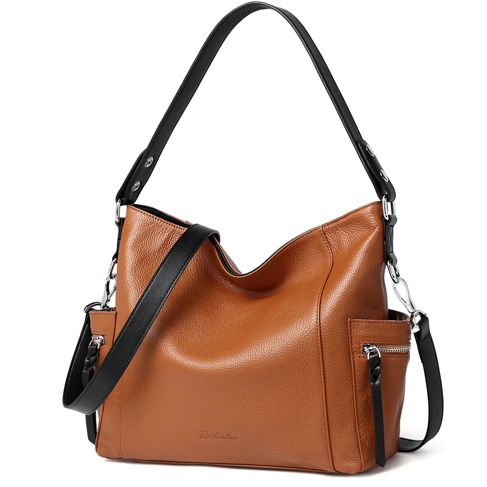 Kweli Multi-Functional Convertible Hobo Shoulder Bag with Handy Side Zipper Pocket - Image 12