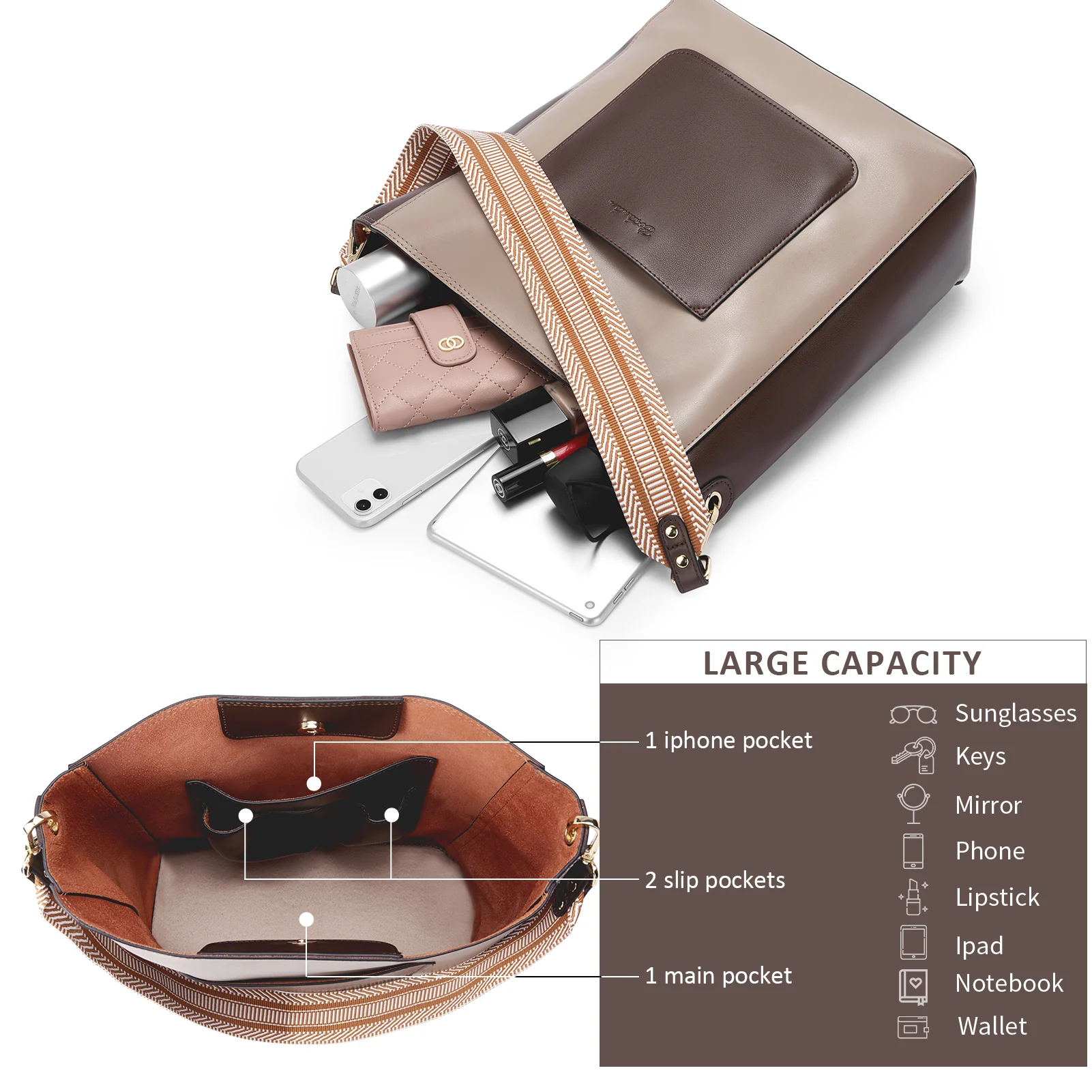 Lotty Luxurious Women's Leather Hobo Handbag - Handcrafted with Attention to Detail - Image 6