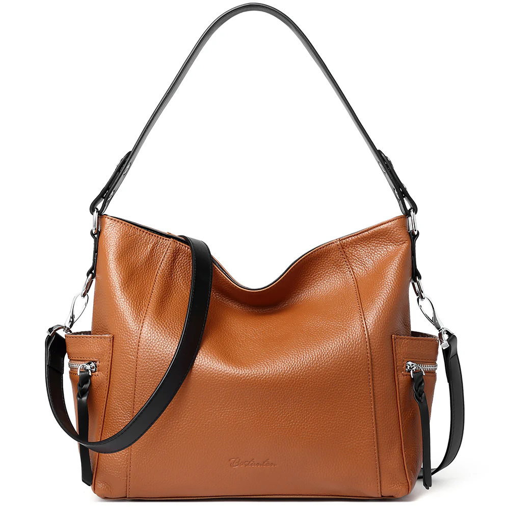 Kweli Multi-Functional Convertible Hobo Shoulder Bag with Handy Side Zipper Pocket - Image 7