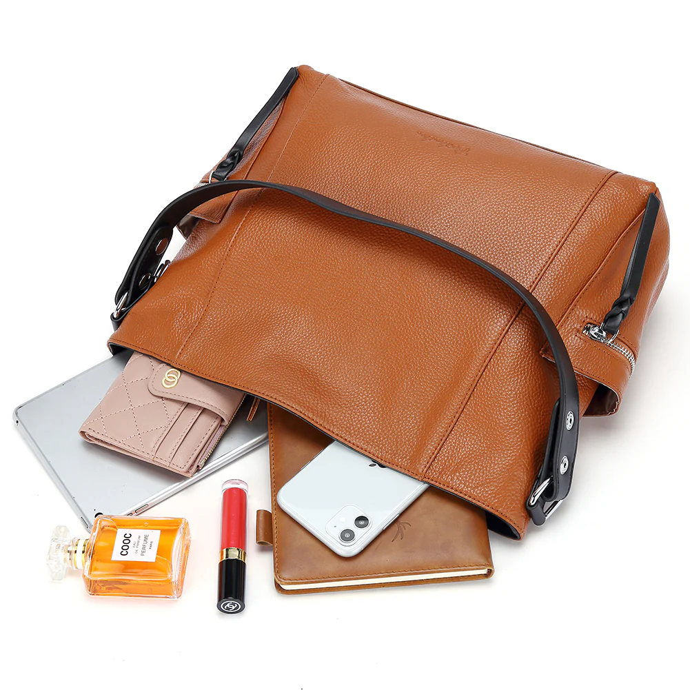 Kweli Multi-Functional Convertible Hobo Shoulder Bag with Handy Side Zipper Pocket - Image 8