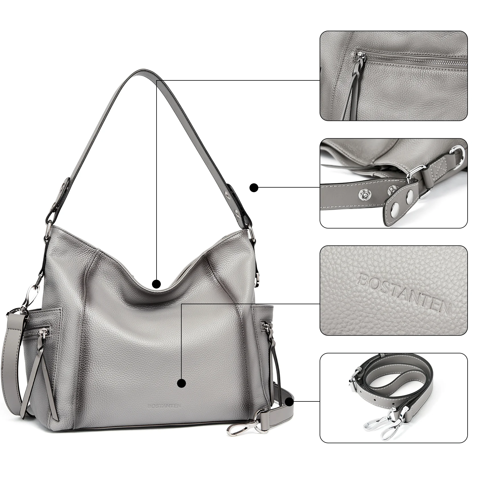 Kweli Genuine Leather Hobo Purses - Quality and Style in One - Image 17