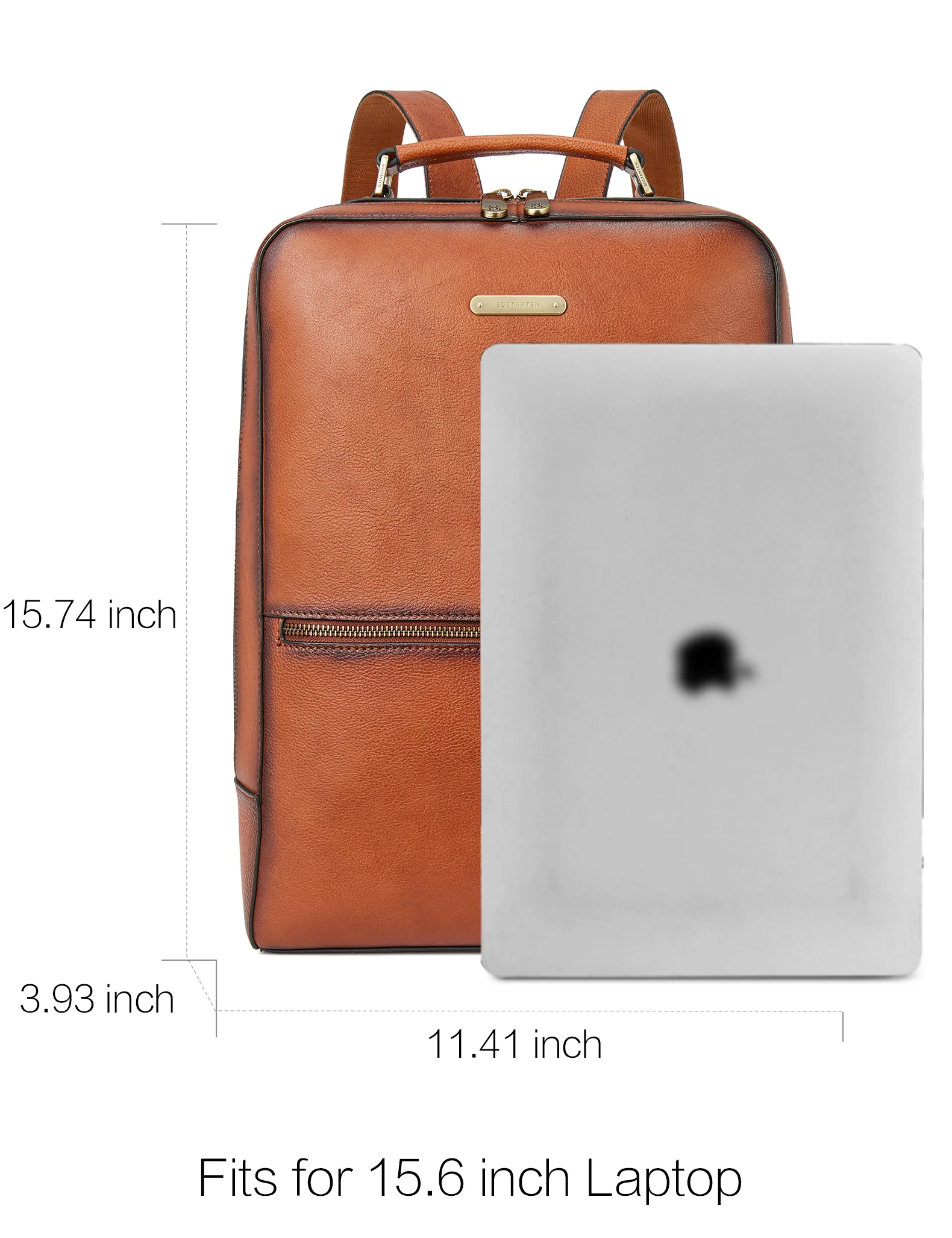 Nombongo Handmade Brown Vintage Leather Backpack - Image 3