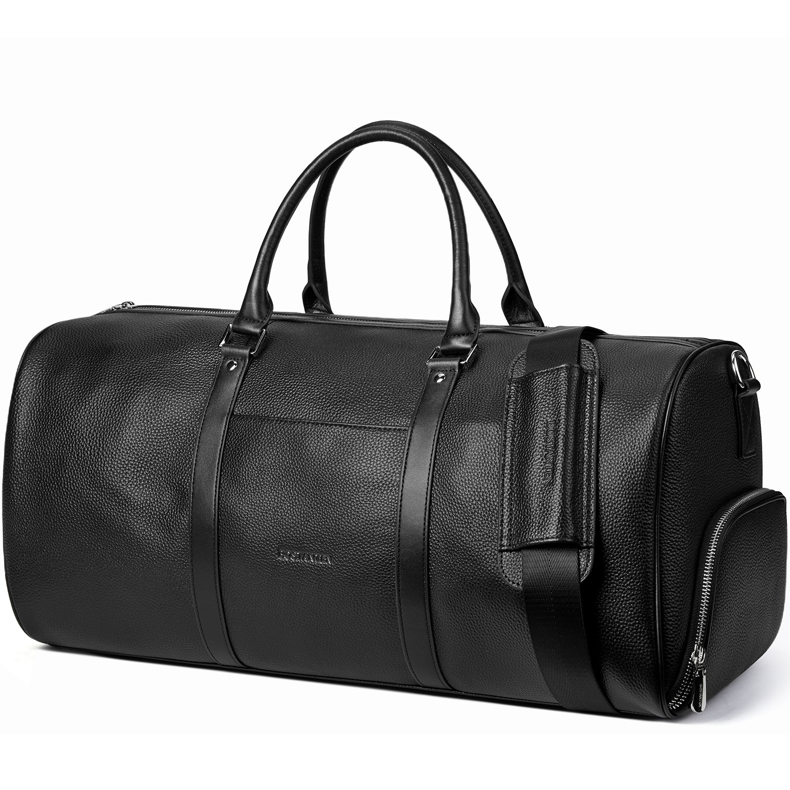 Vixen Oversized Leather Duffle Bag With Shoes Compartment - Image 11