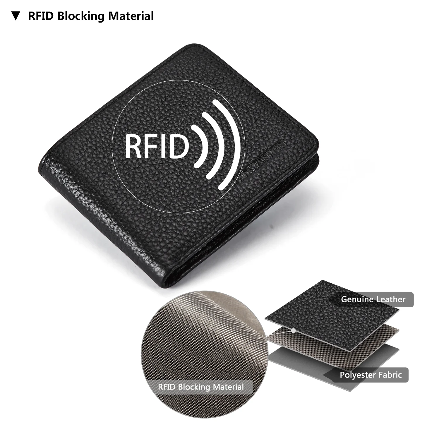 Premium Leather Wallet with 2 ID Window and Coin Slot for Men - Image 6