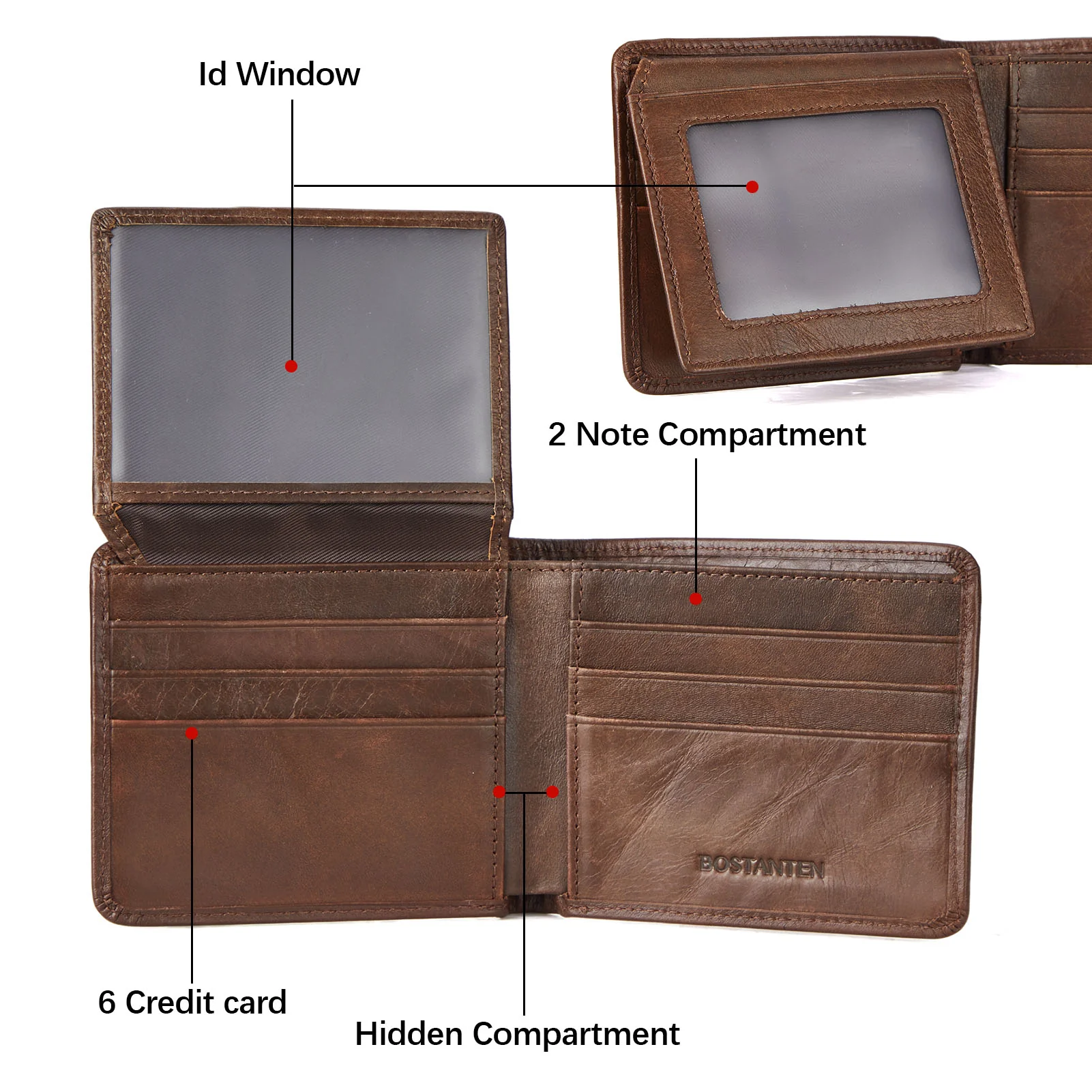 Slim Italian Leather RFID Wallet for Men - Keep Your Cards Safe and Secure - Image 12