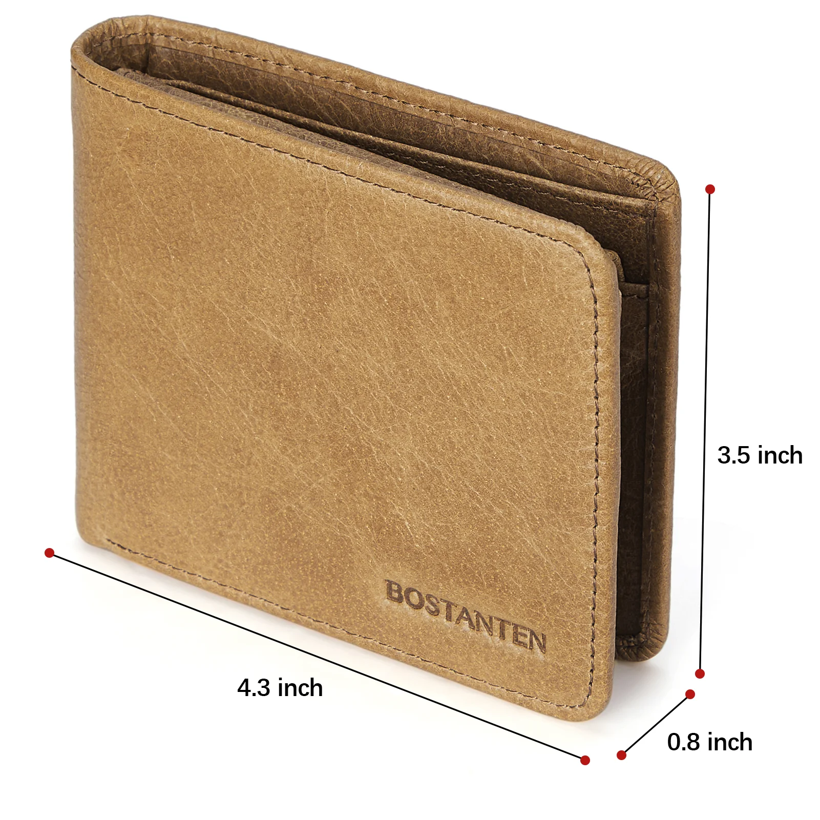 Rozenn RFID Leather Wallet For Men —— Slim - Image 6