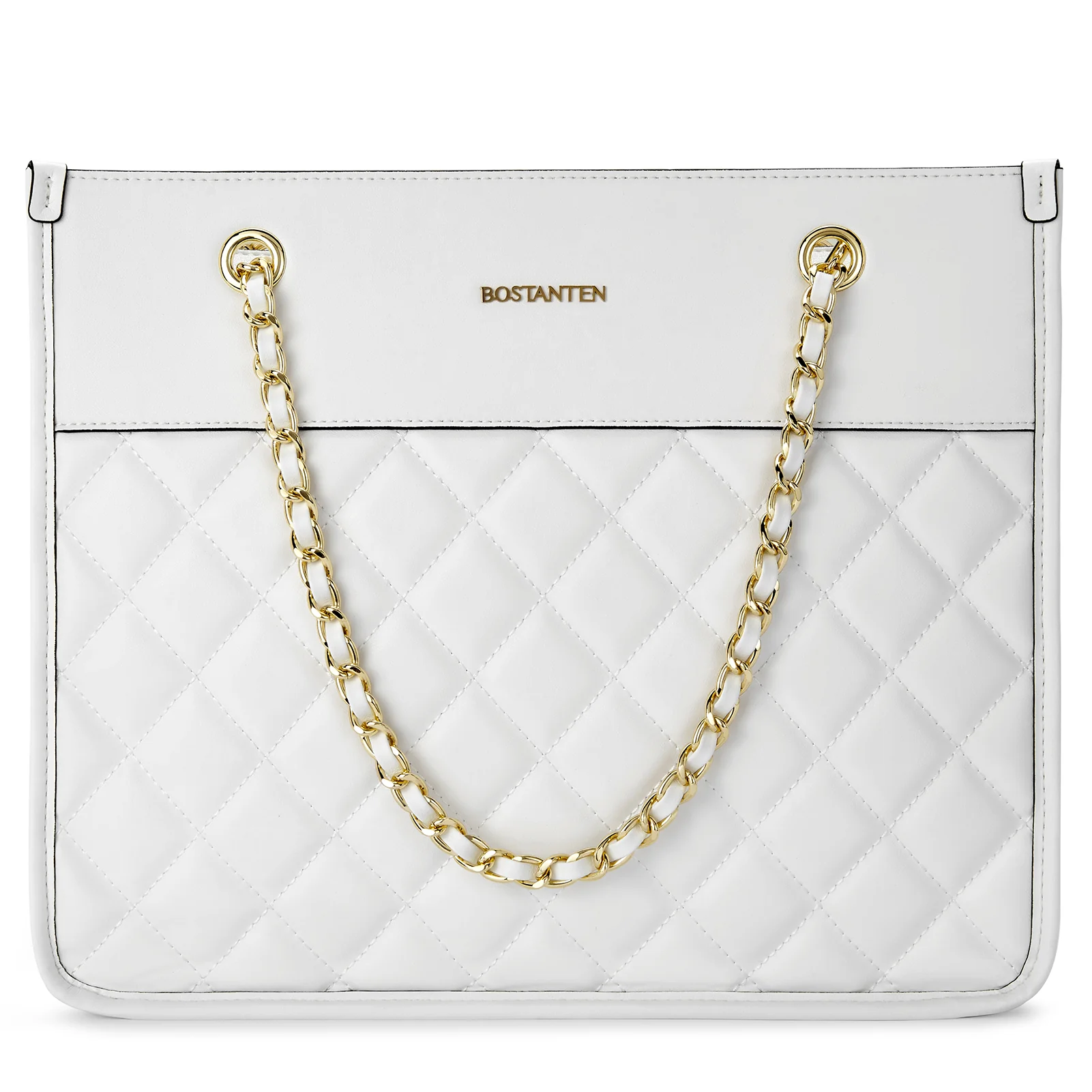 BOSTANTEN Handbags for Women Designer Leather Purses Quilted Shoulder Tote Bag with Chain Strap - Image 11