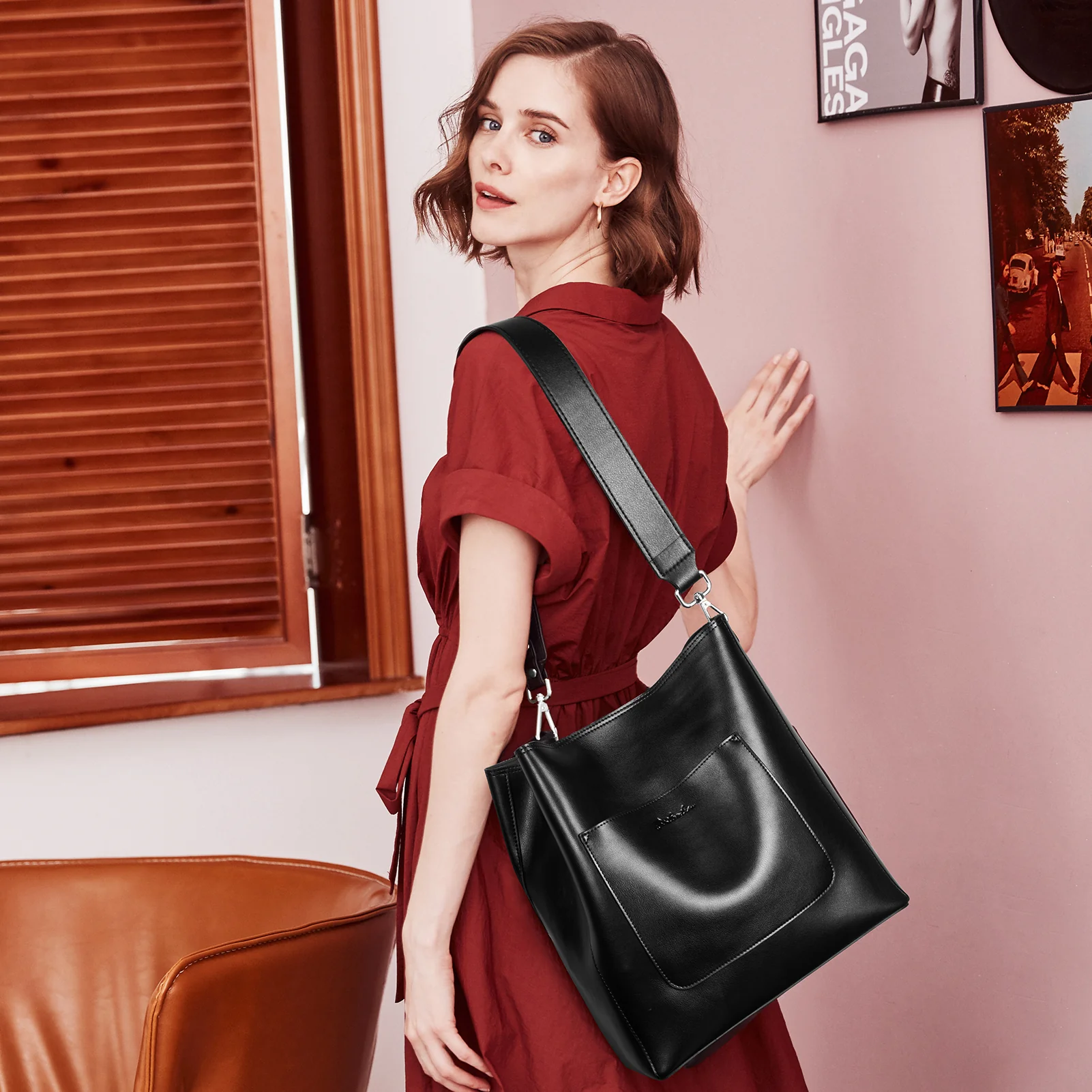 Lotty Genuine Leather Hobo Handbag - Soft & Supple with Adjustable Strap - Image 15