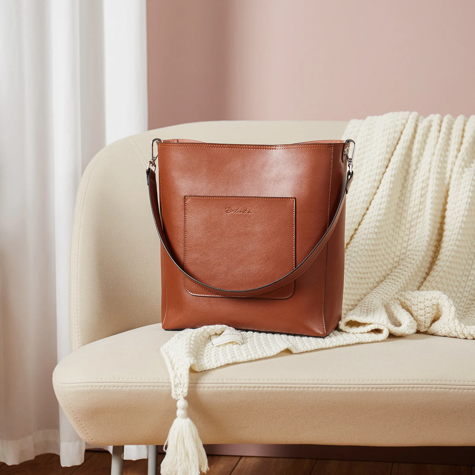 Lotty Genuine Leather Hobo Handbag - Soft & Supple with Adjustable Strap - Image 22