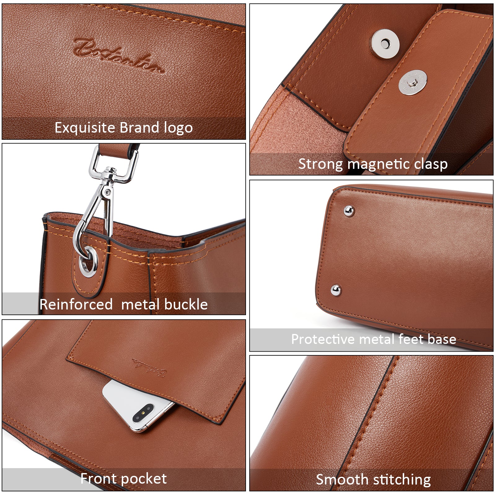 Lotty Genuine Leather Hobo Handbag - Soft & Supple with Adjustable Strap - Image 24