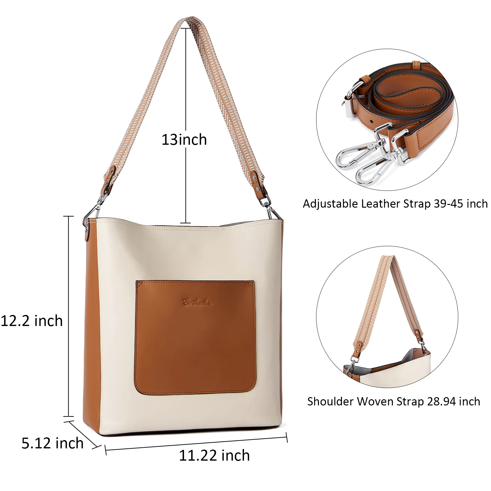 Lotty Genuine Leather Hobo Handbag - Soft & Supple with Adjustable Strap - Image 3