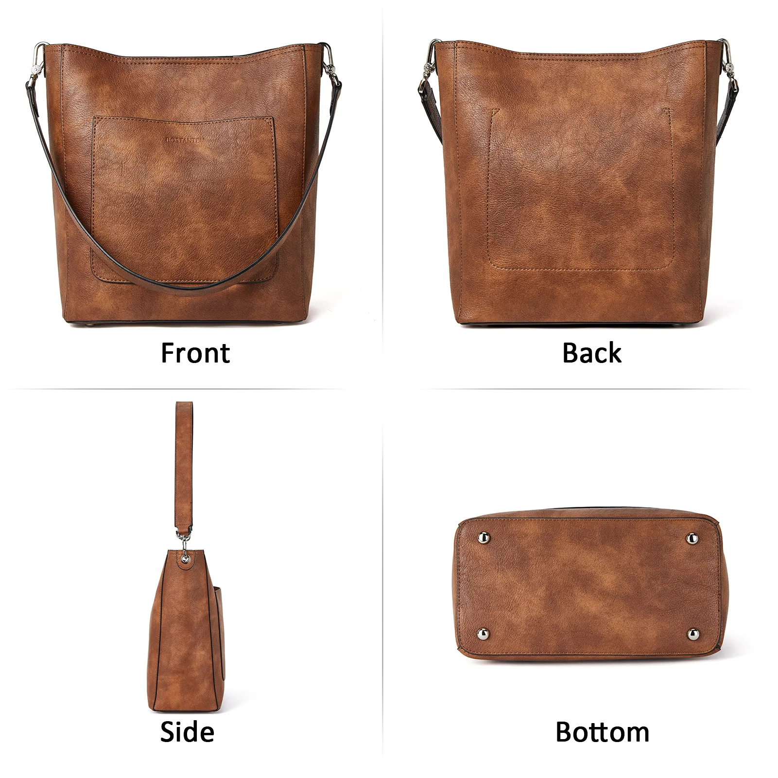 Lotty Genuine Leather Hobo Handbag - Soft & Supple with Adjustable Strap - Image 30