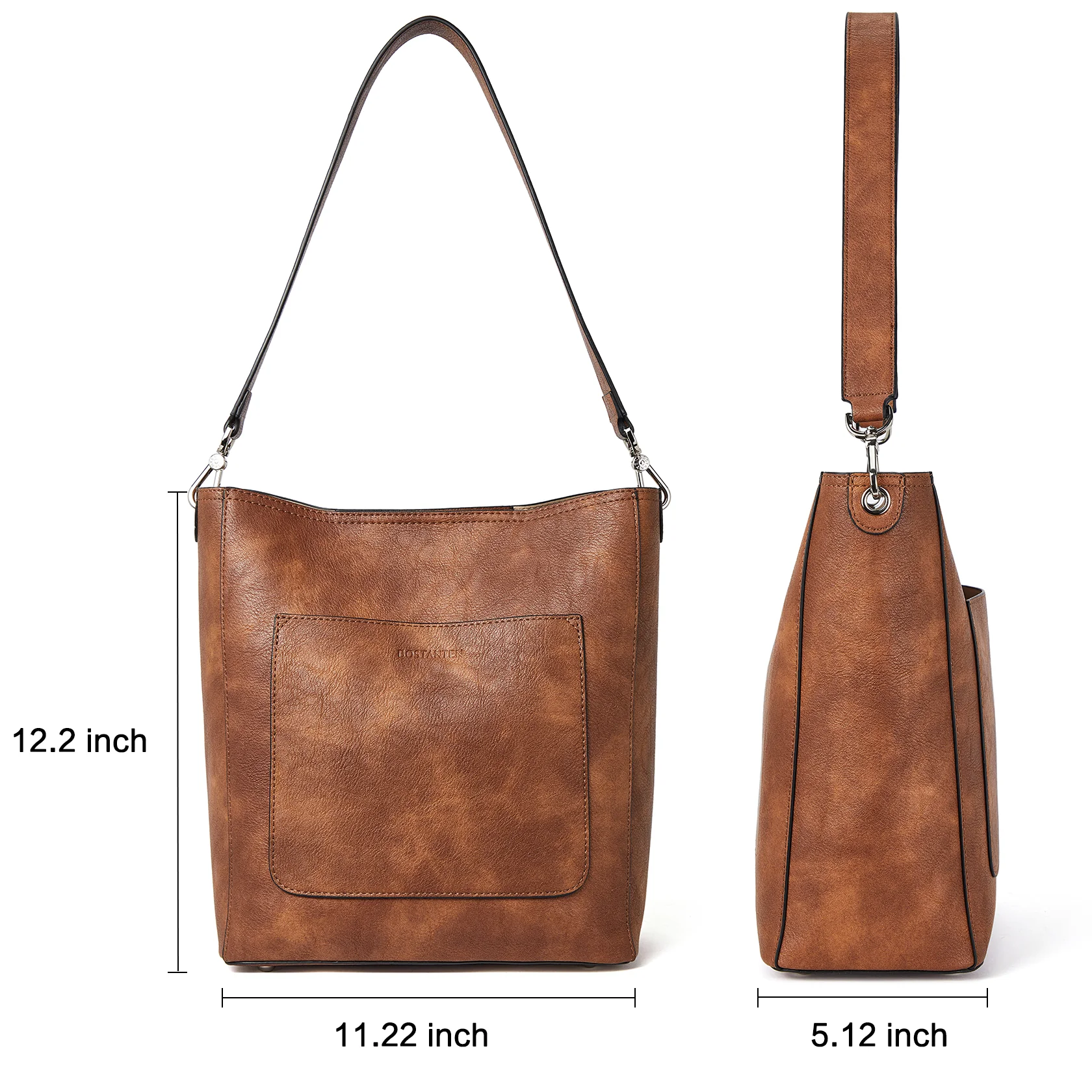 Lotty Genuine Leather Hobo Handbag - Soft & Supple with Adjustable Strap - Image 31