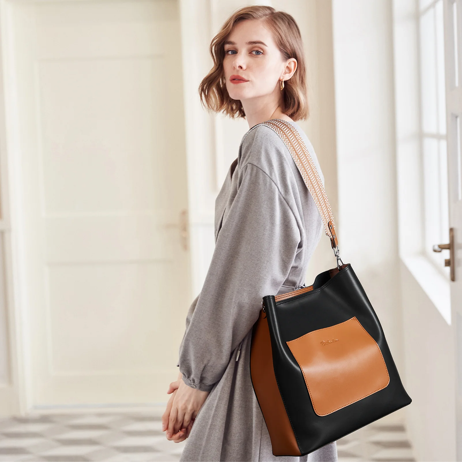 Lotty Genuine Leather Hobo Handbag - Soft & Supple with Adjustable Strap - Image 9