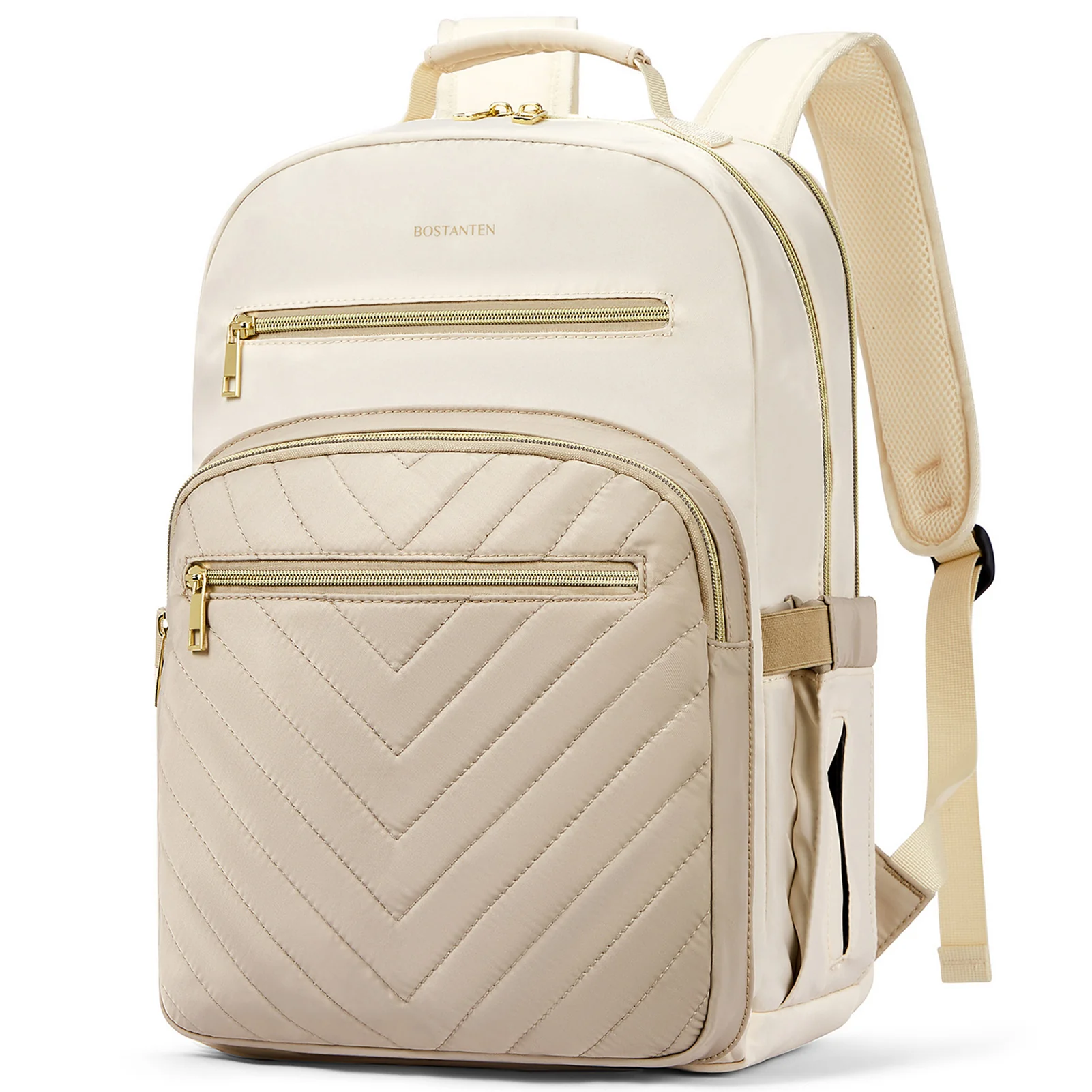 Minoru Quilted Patchwork 15.6“ Laptop Backpack - Image 13