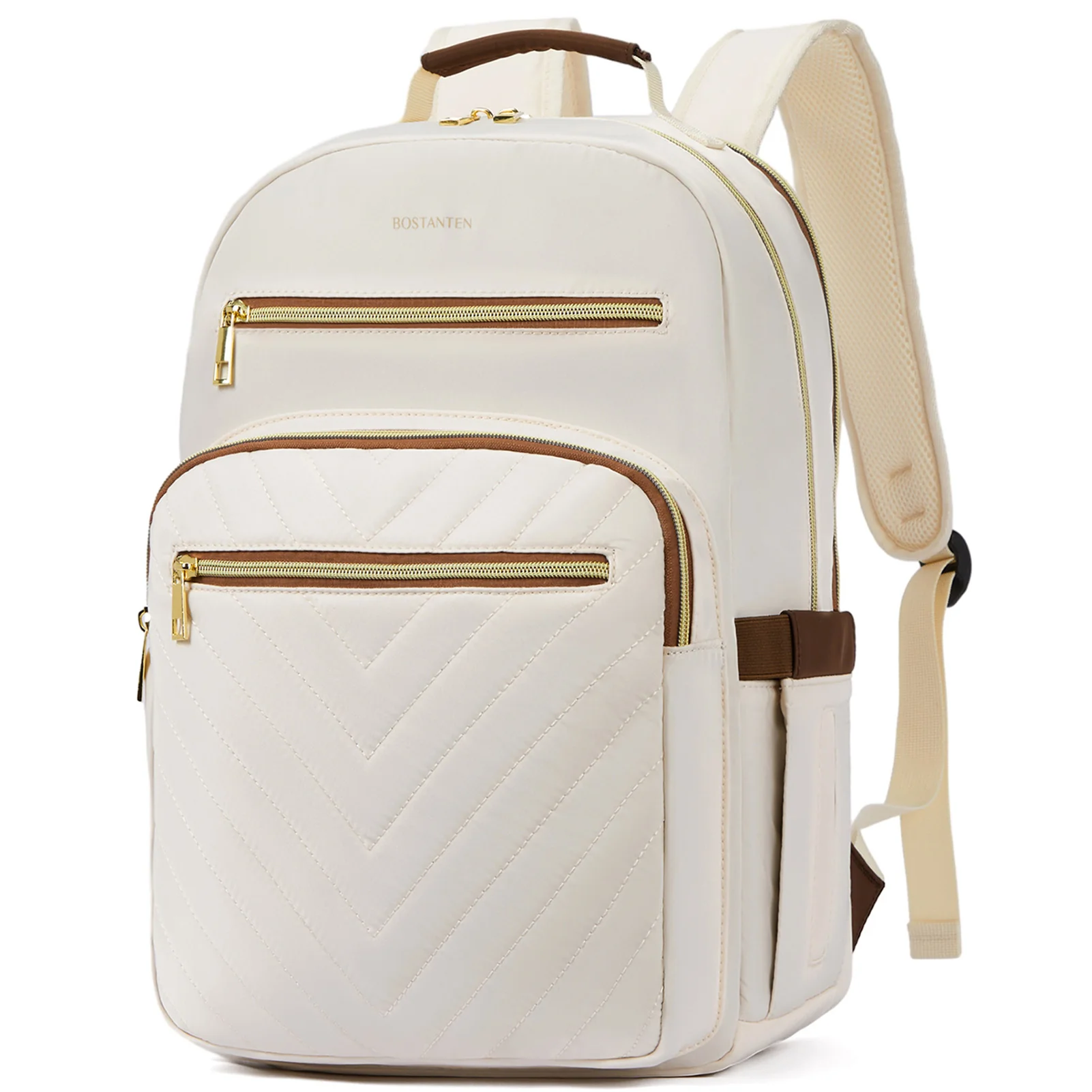 Minoru Quilted Patchwork 15.6“ Laptop Backpack - Image 7