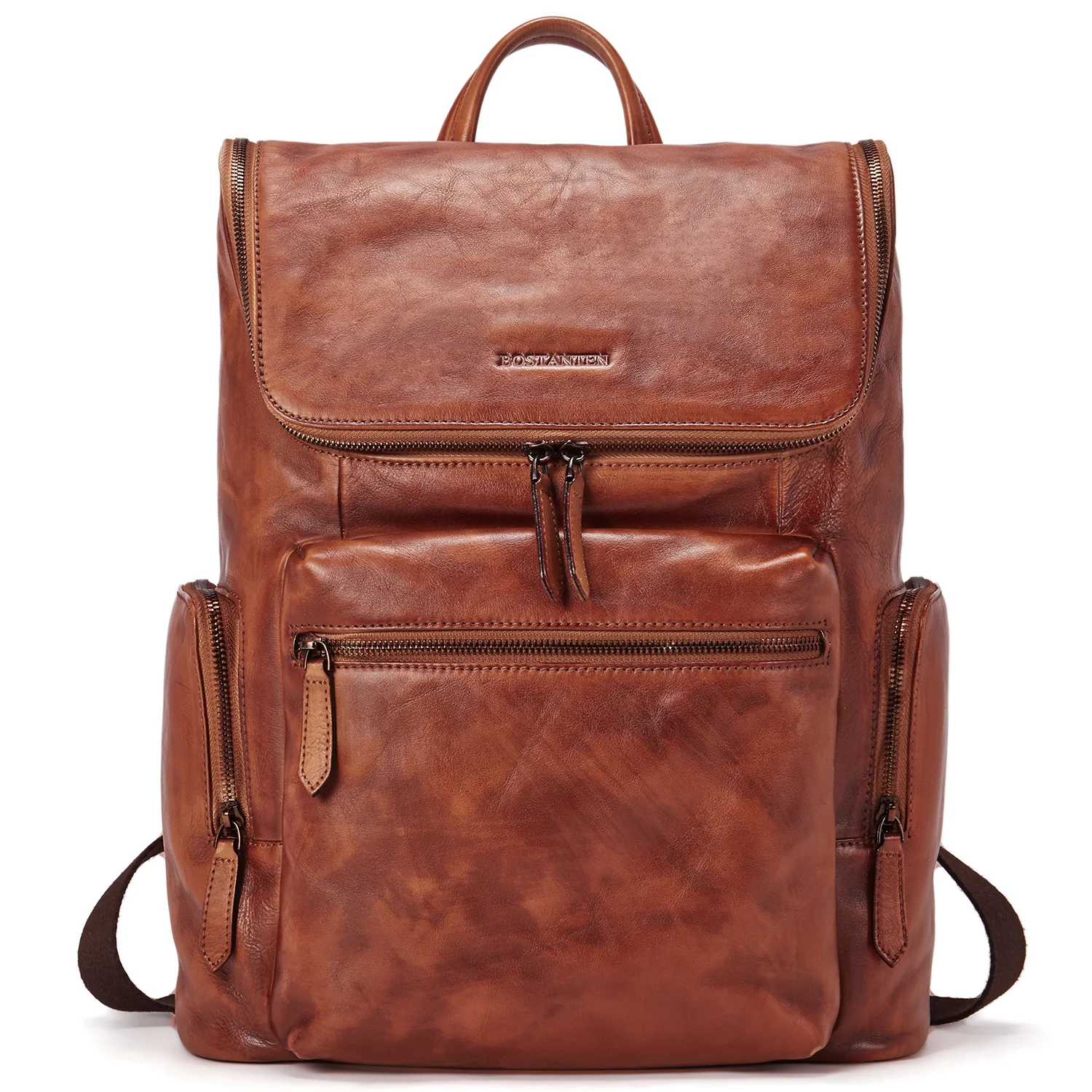 Vintage Laptop Backpack 15.6'' - Handcrafted Crazy Horse Leather - Image 8