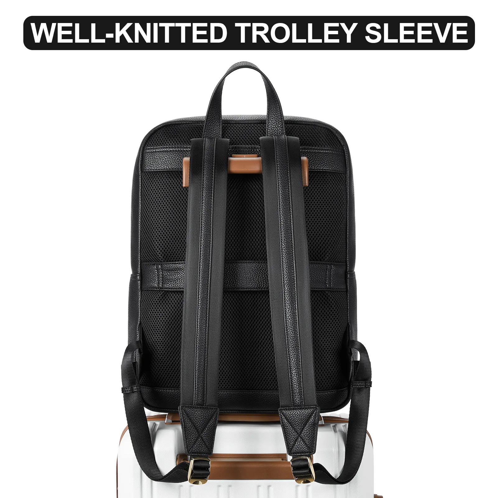 Vallis 15.6‘’ Casual Business Travel Laptop Backpack - Image 13