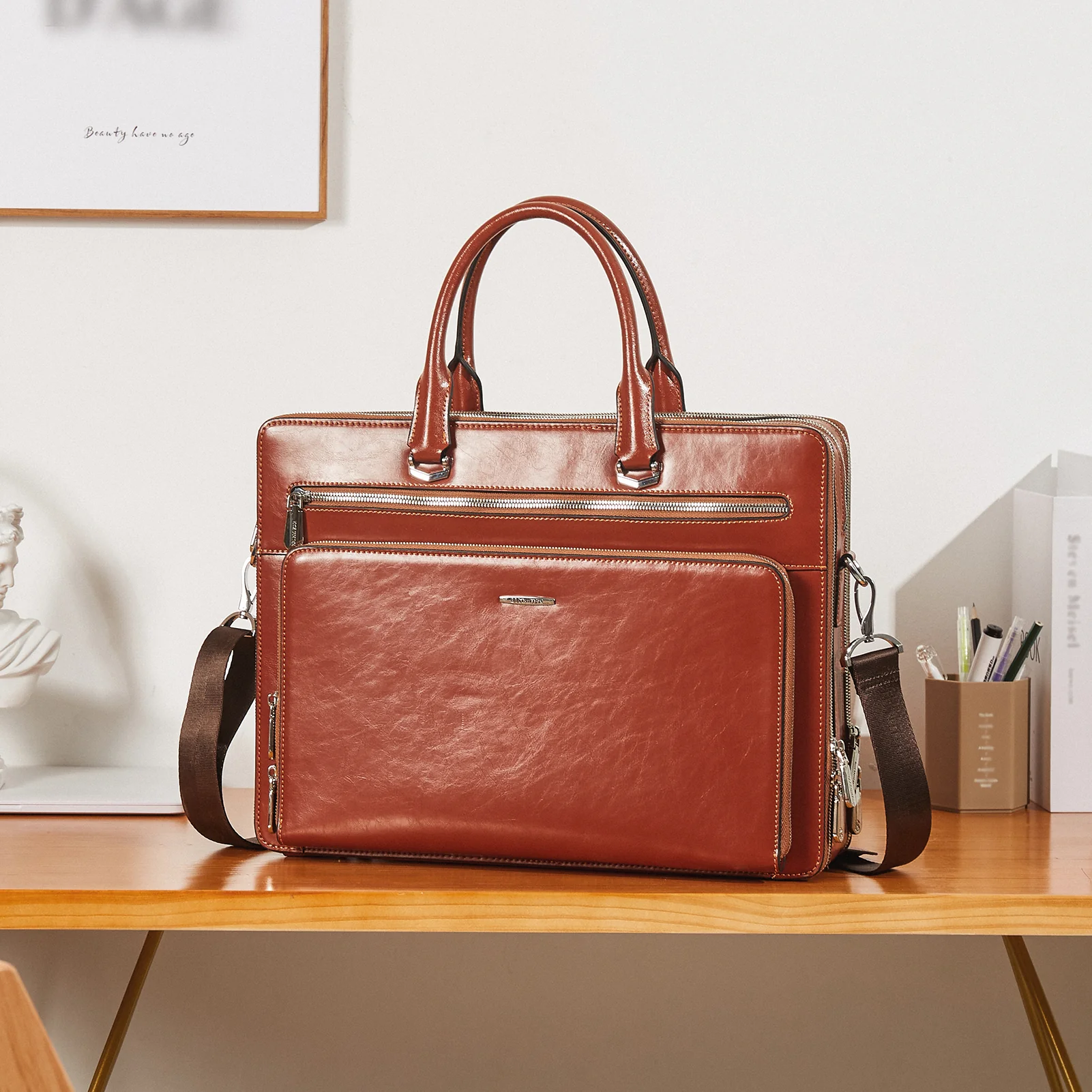 Carol 15.6 Inch Laptop Briefcase — Business Trips - Image 17