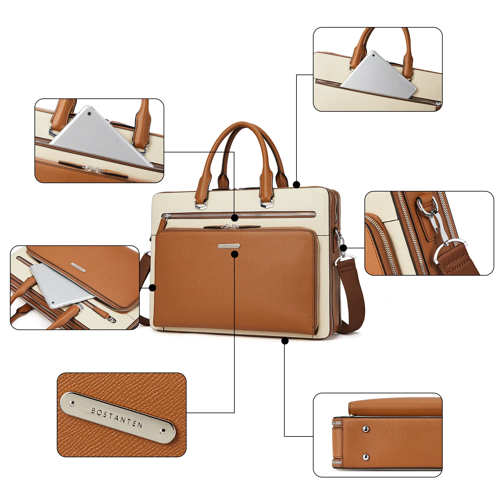 Carol 15.6 Inch Laptop Briefcase — Business Trips - Image 27