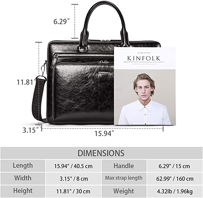 Carol 15.6 Inch Laptop Briefcase — Business Trips - Image 3