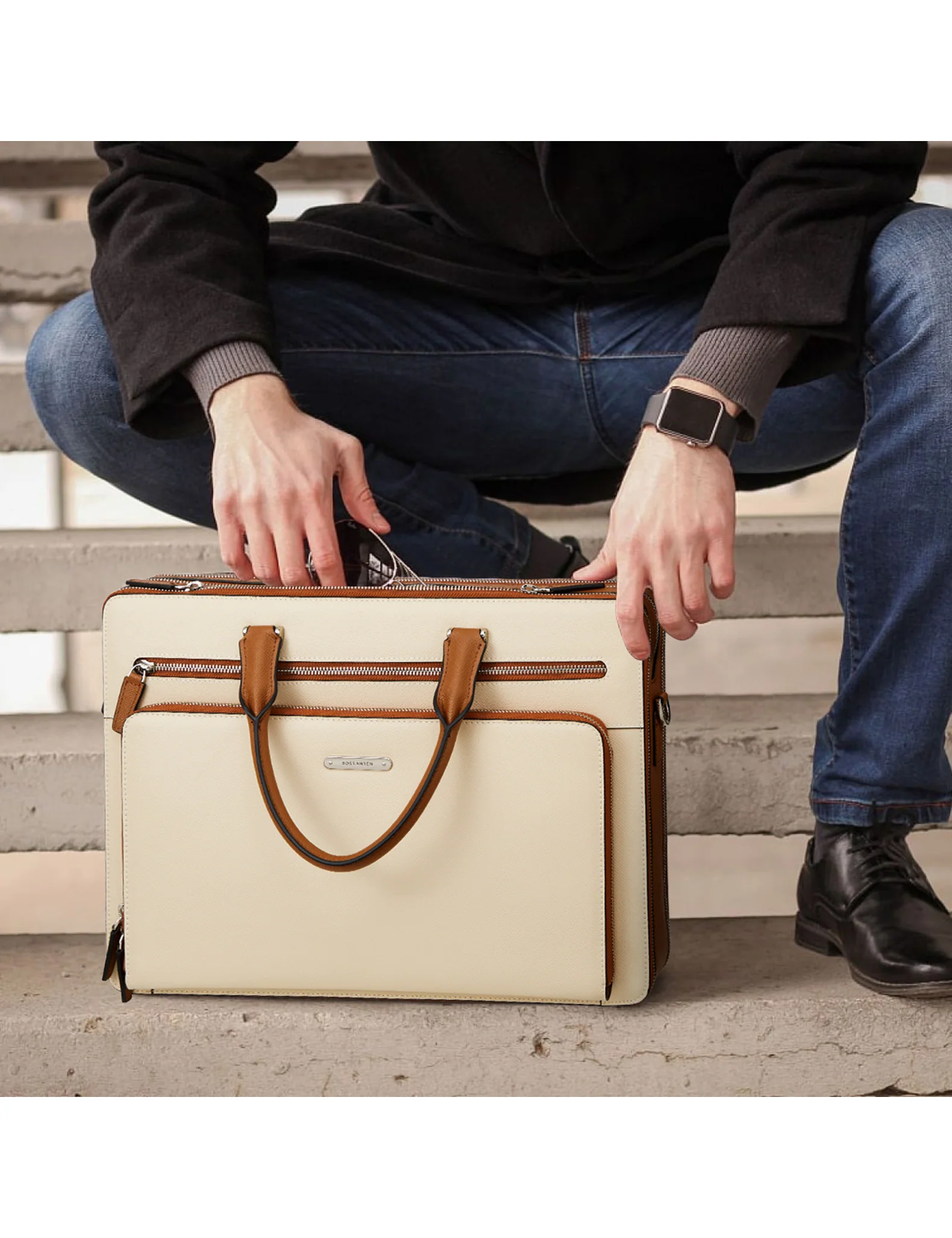 Carol 15.6 Inch Laptop Briefcase — Business Trips - Image 8