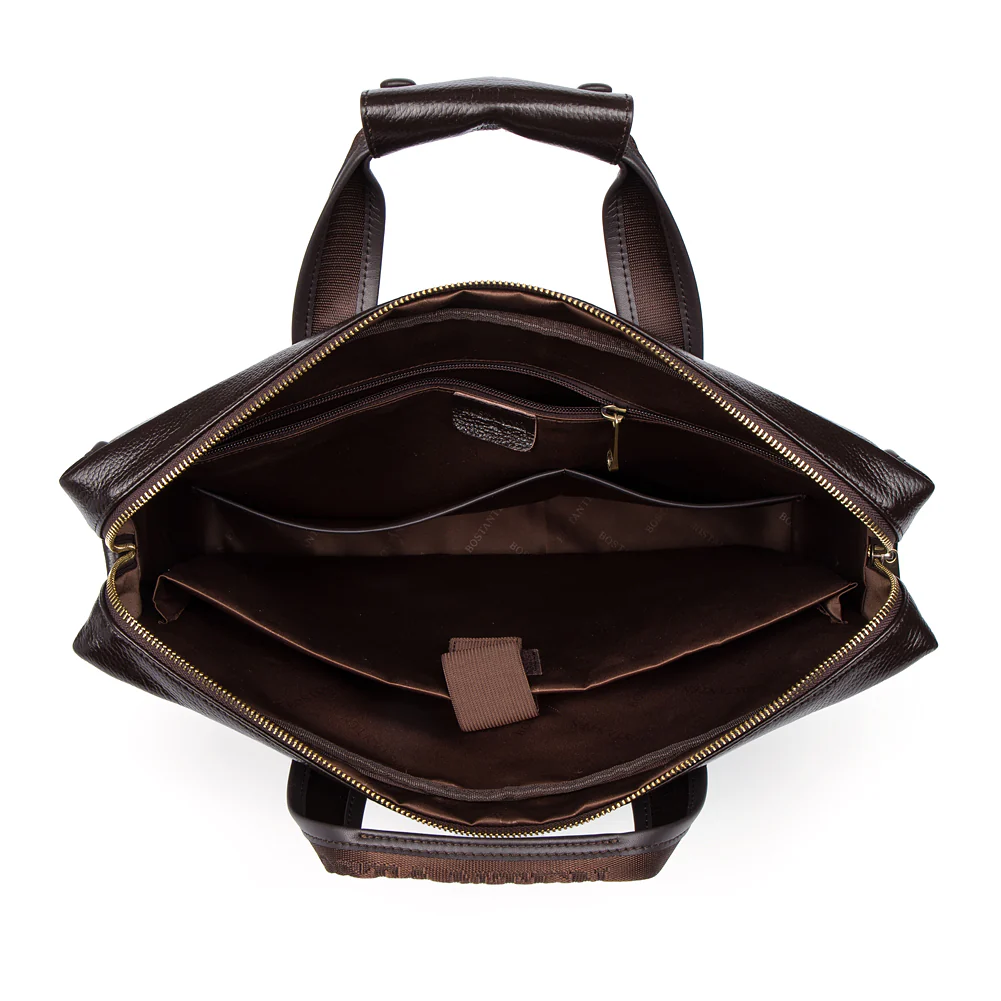 Classic Leather Briefcase Messenger Bags for Men | 14' Laptop Bag - Image 16