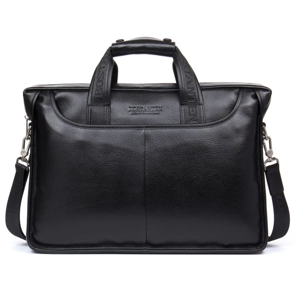 Classic Leather Briefcase Messenger Bags for Men | 14' Laptop Bag - Image 9