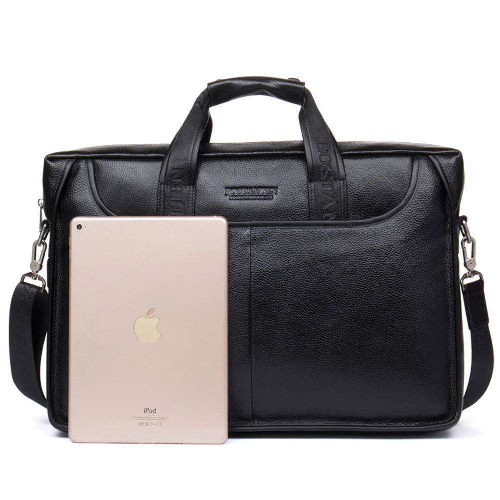 Royal Retro Leather Briefcase | 17' Laptop - Image 11
