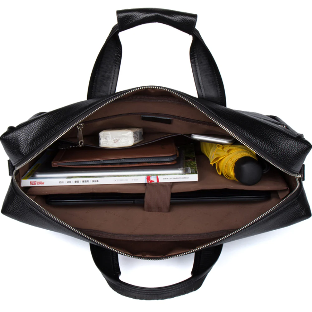Royal Retro Leather Briefcase | 17' Laptop - Image 12