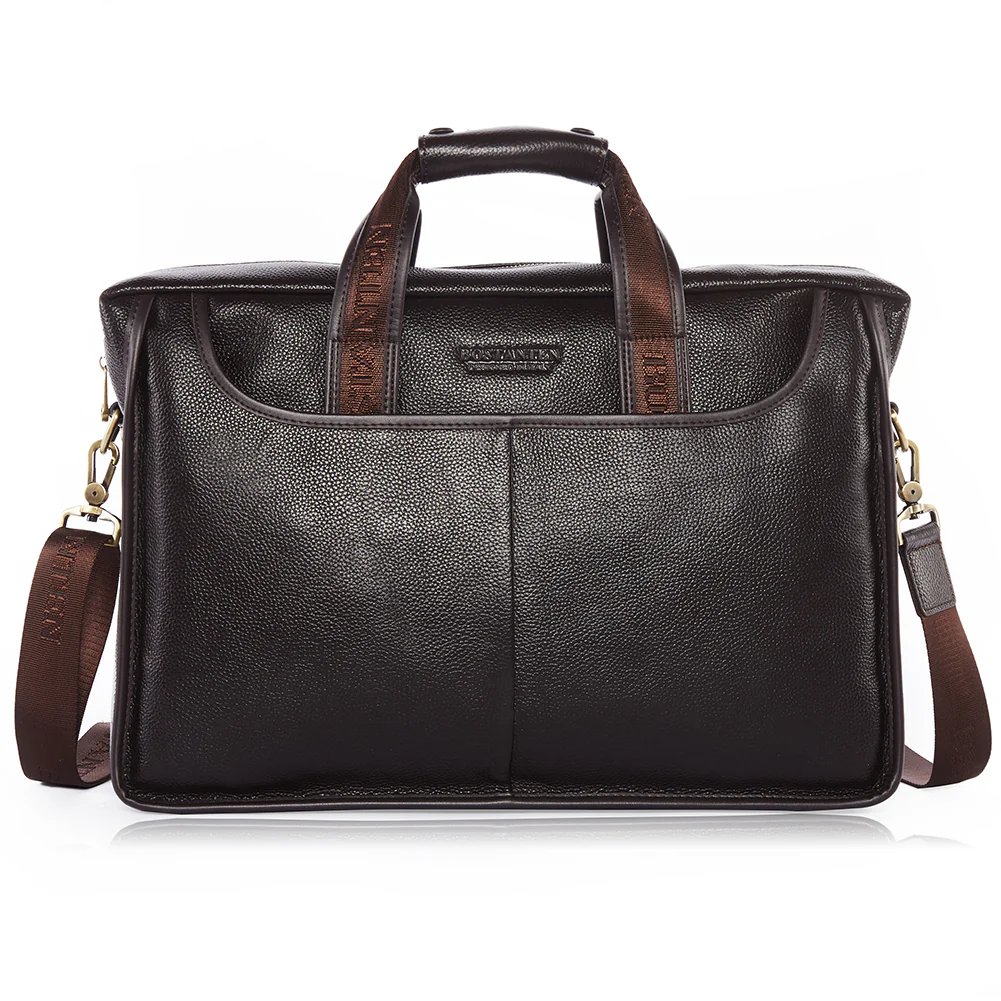 Royal Retro Leather Briefcase | 17' Laptop - Image 3