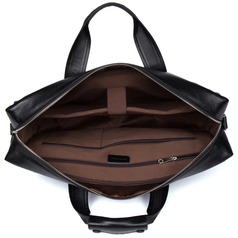 Royal Retro Leather Briefcase | 17' Laptop - Image 9