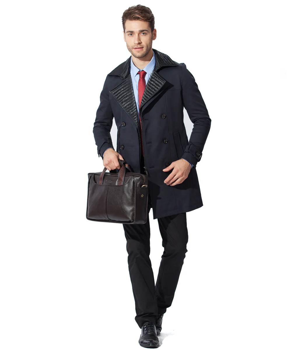 Royal Retro Leather Briefcase | 14' Laptop - Image 9