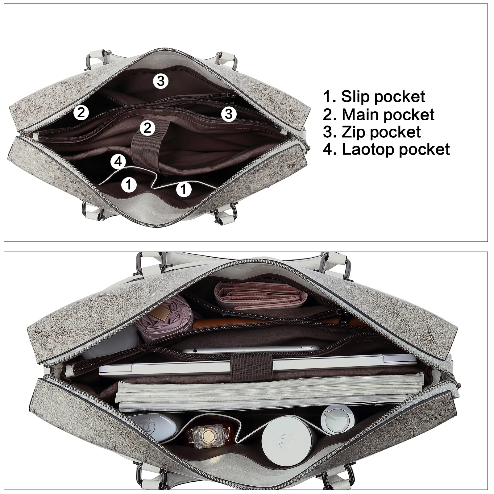 Machk Women Briefcase Bag — TOP 1 - Image 26