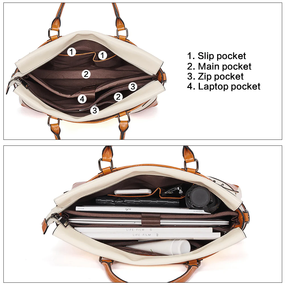 Machk Women Briefcase Bag — TOP 1 - Image 3