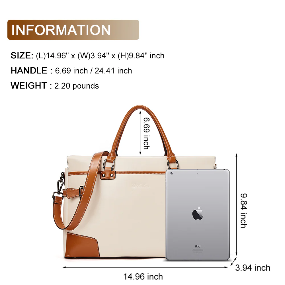 Machk Women Briefcase Bag — TOP 1 - Image 4