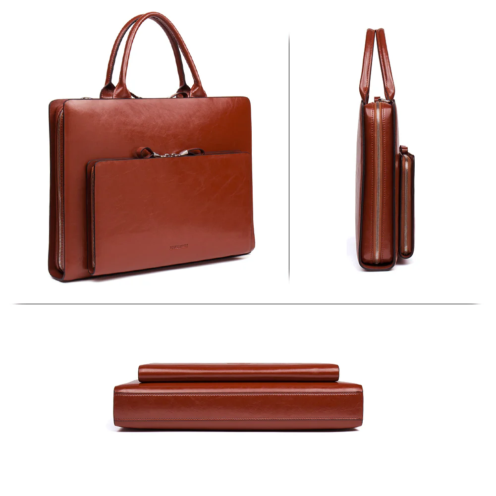 Carol Womens Leather Briefcase —  Capable - Image 14