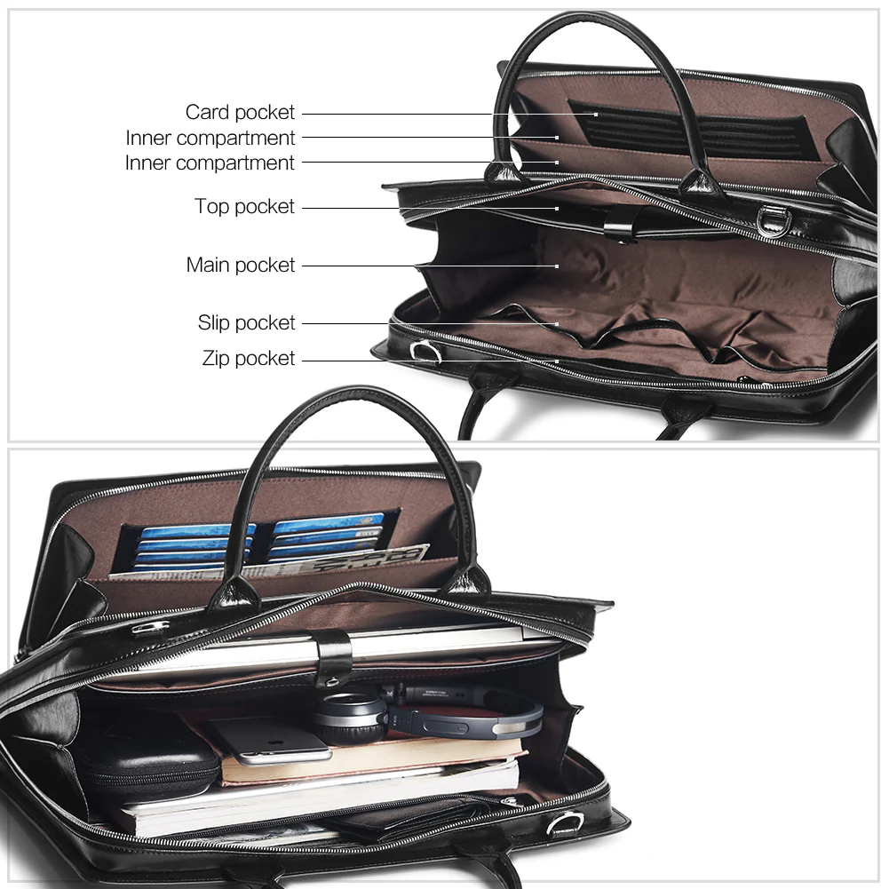 Carol Womens Leather Briefcase —  Capable - Image 5