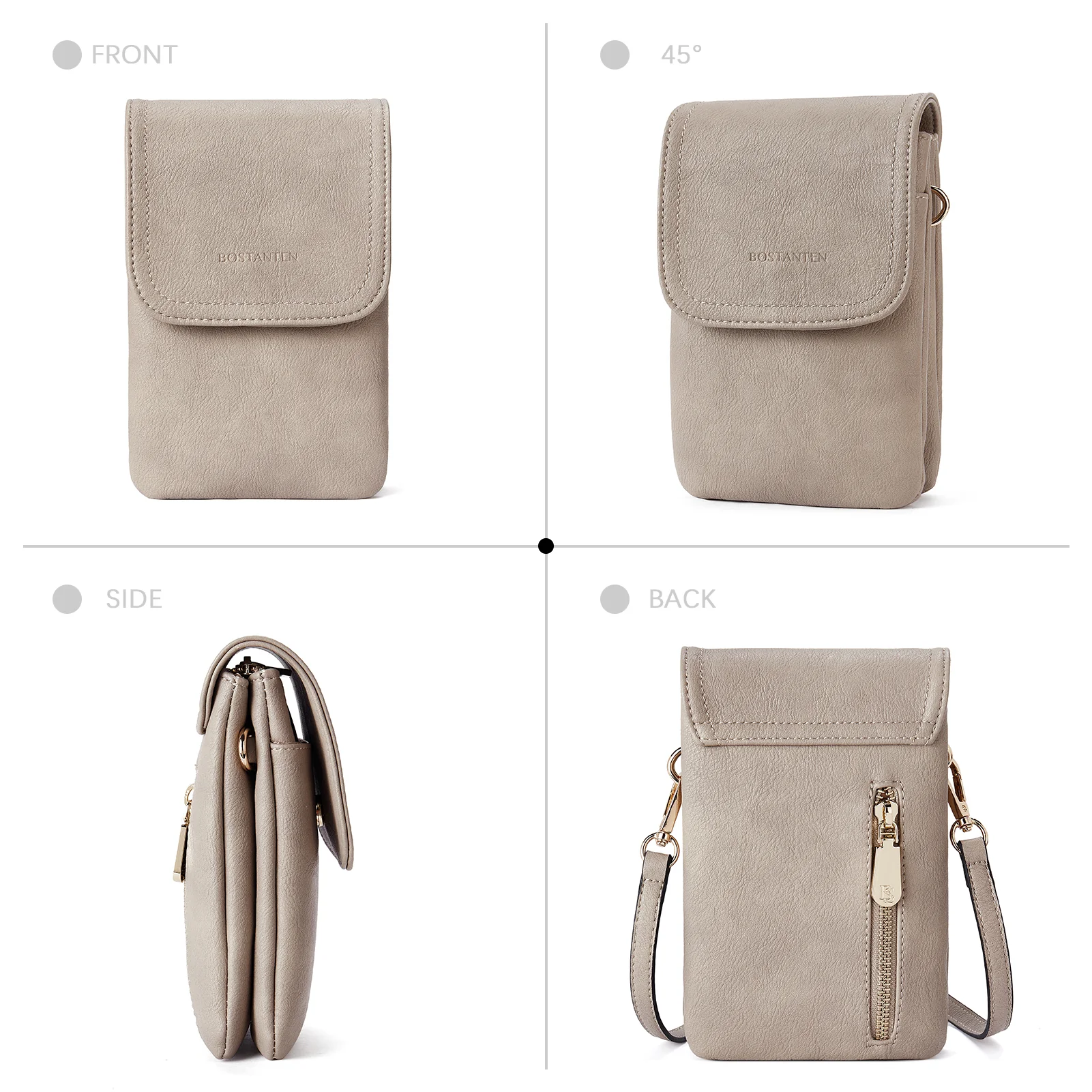 Evelyn Leather Crossbody Phone Wallet For Women —— Boudoir Style - Image 20