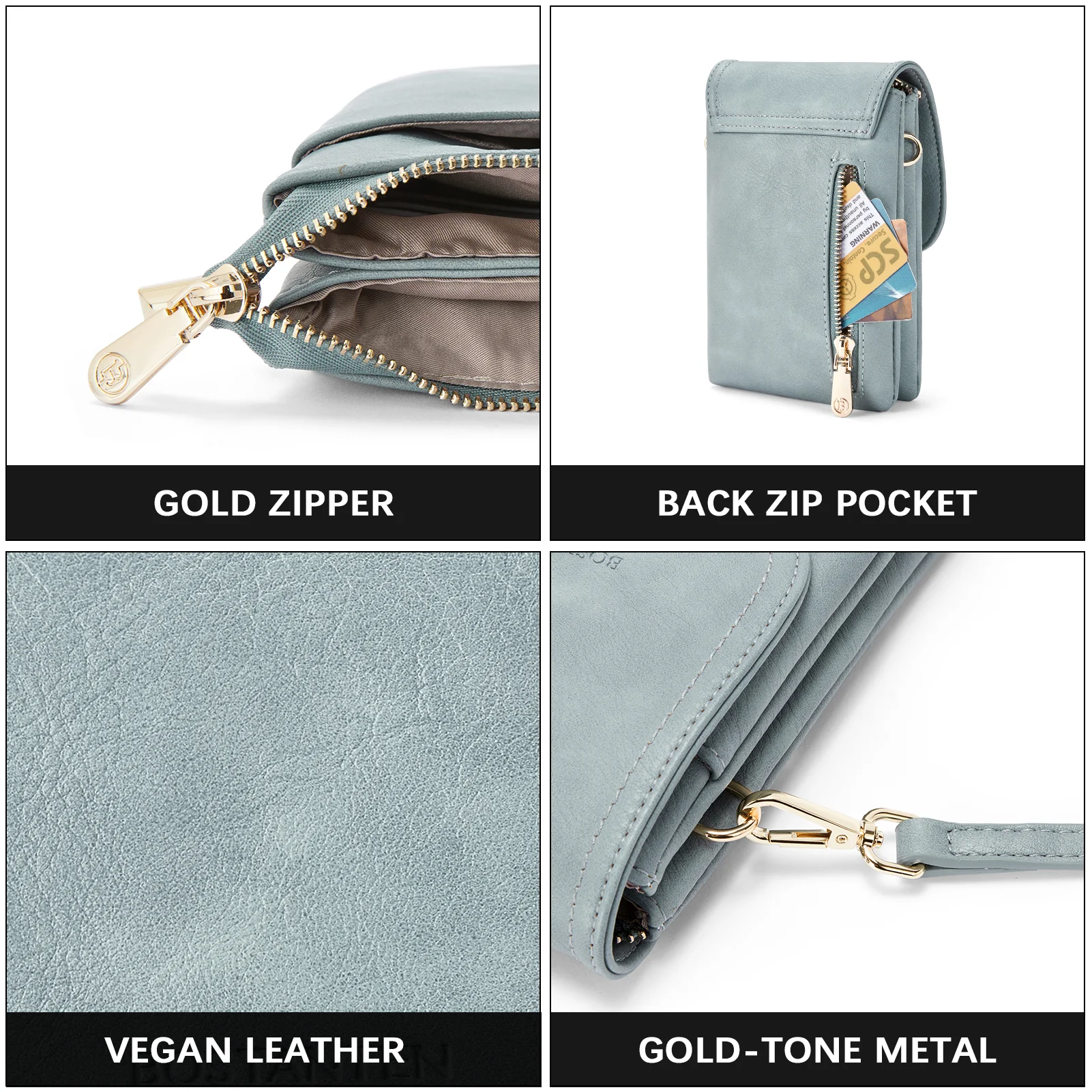 Evelyn Leather Crossbody Phone Wallet For Women —— Boudoir Style - Image 30