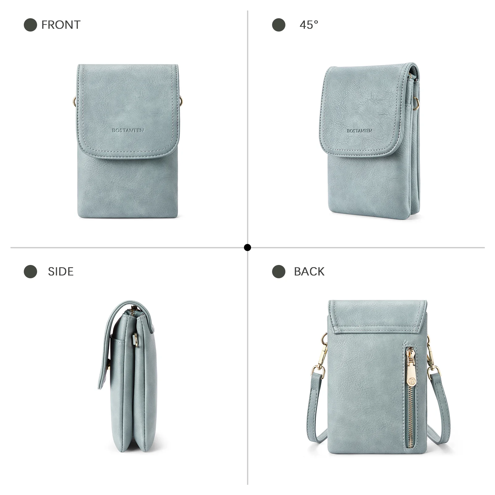 Evelyn Leather Crossbody Phone Wallet For Women —— Boudoir Style - Image 31