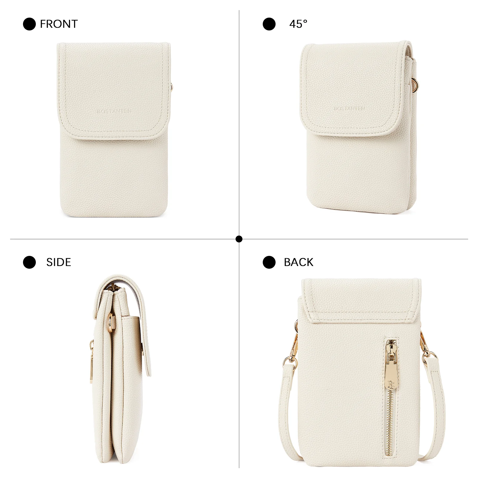Evelyn Leather Crossbody Phone Wallet For Women —— Boudoir Style - Image 36