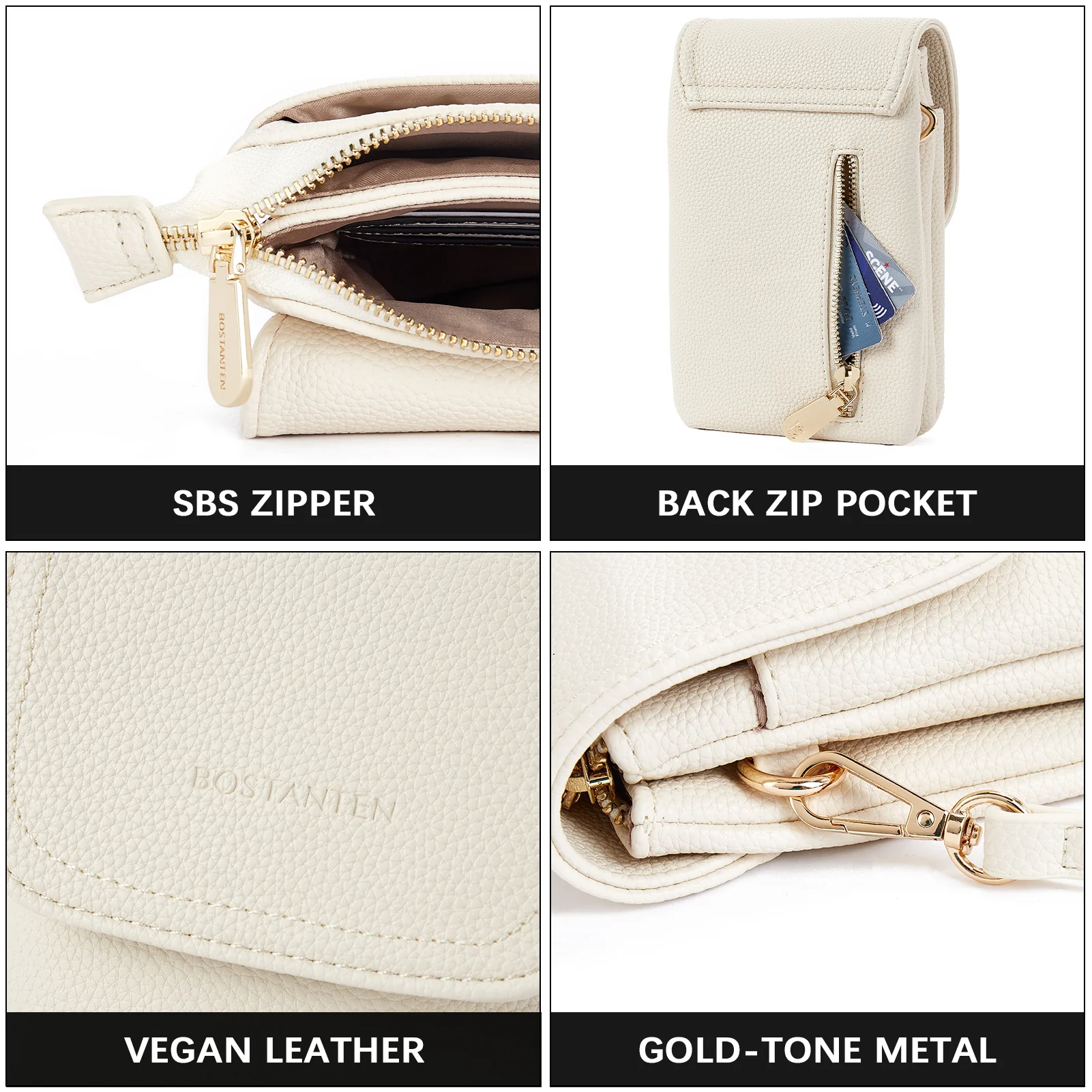 Evelyn Leather Crossbody Phone Wallet For Women —— Boudoir Style - Image 37
