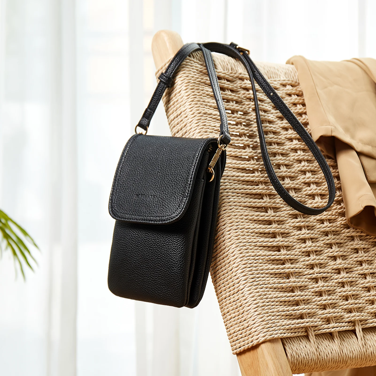 Evelyn Leather Crossbody Phone Wallet For Women —— Boudoir Style - Image 42
