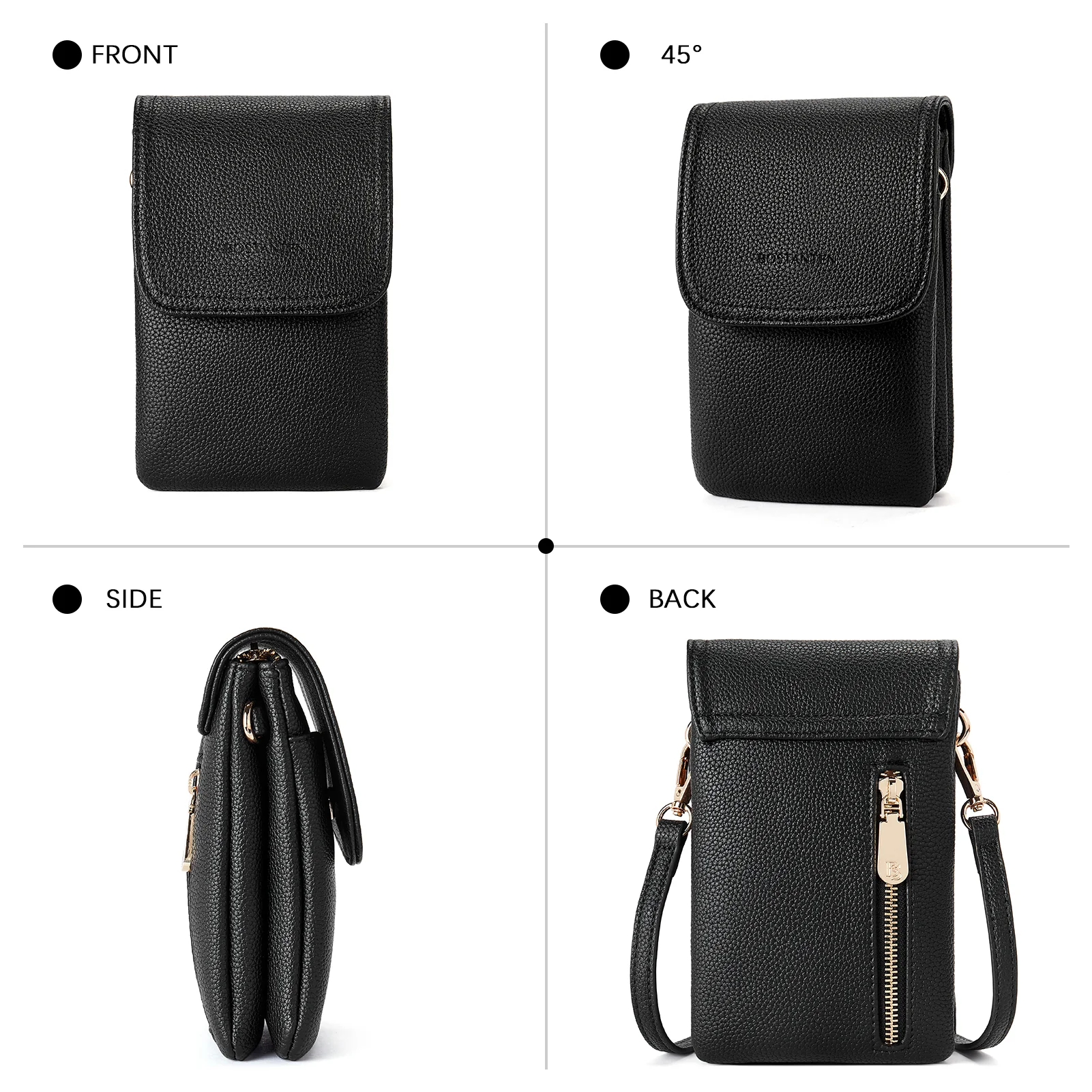 Evelyn Leather Crossbody Phone Wallet For Women —— Boudoir Style - Image 44