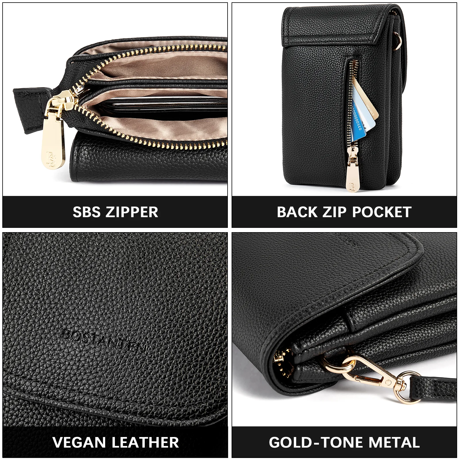 Evelyn Leather Crossbody Phone Wallet For Women —— Boudoir Style - Image 45
