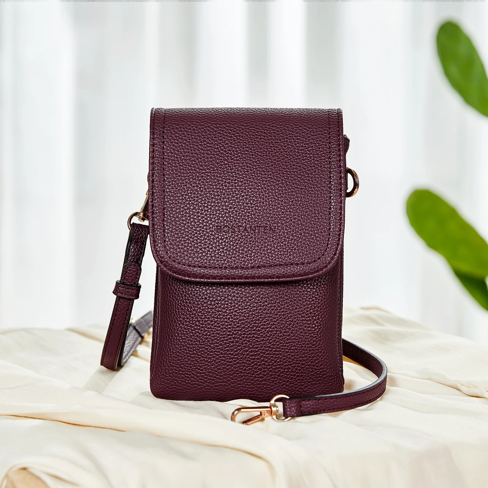 Evelyn Leather Crossbody Phone Wallet For Women —— Boudoir Style - Image 61