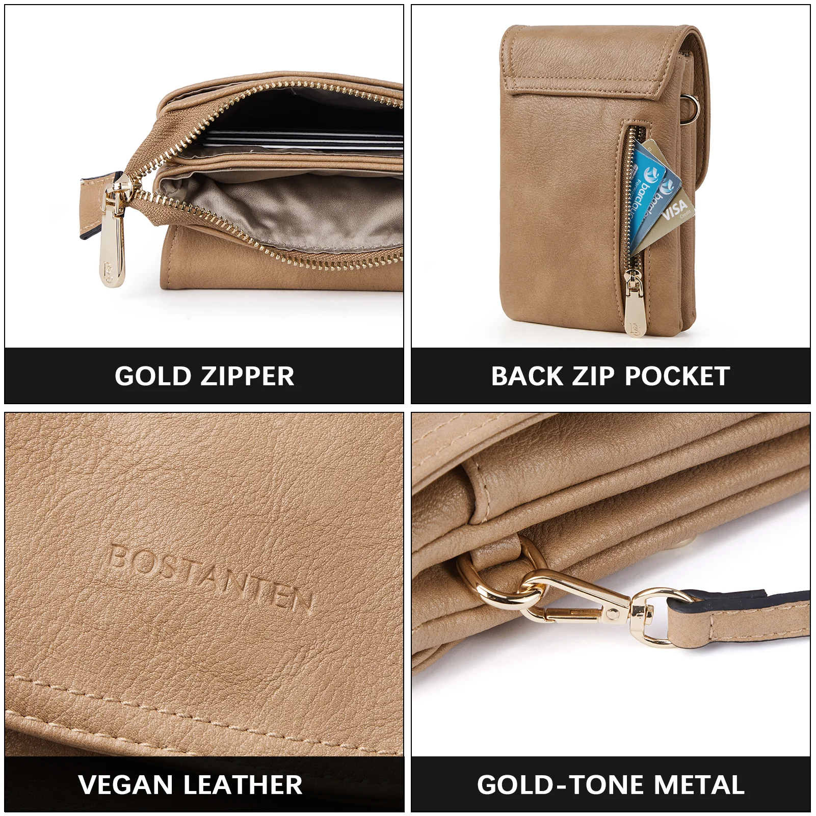 Evelyn Leather Crossbody Phone Wallet For Women —— Boudoir Style - Image 67