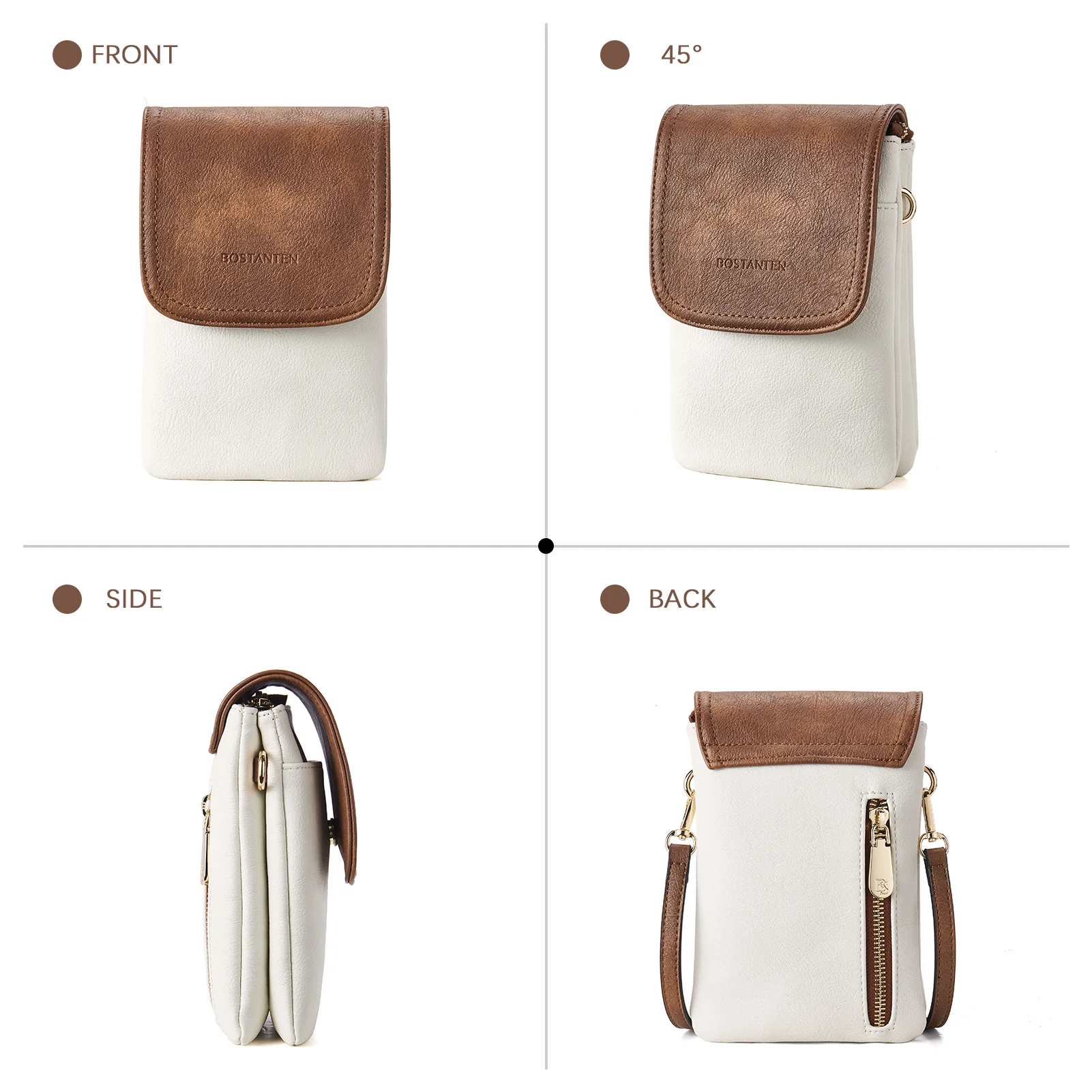 Evelyn Leather Crossbody Phone Wallet For Women —— Boudoir Style - Image 76