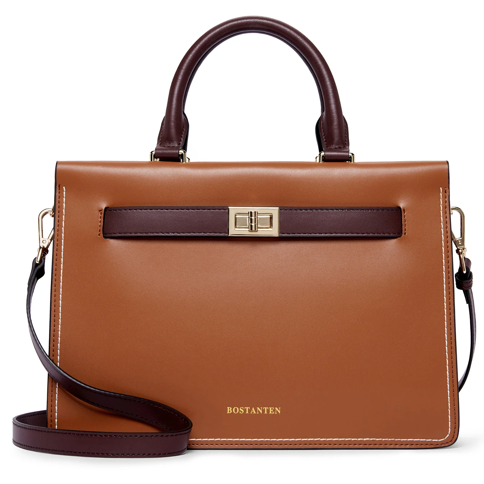 BOSTANTEN Leather Handbag for Women Top Handle Designer Fashion Shoulder Bag Purse - Image 2